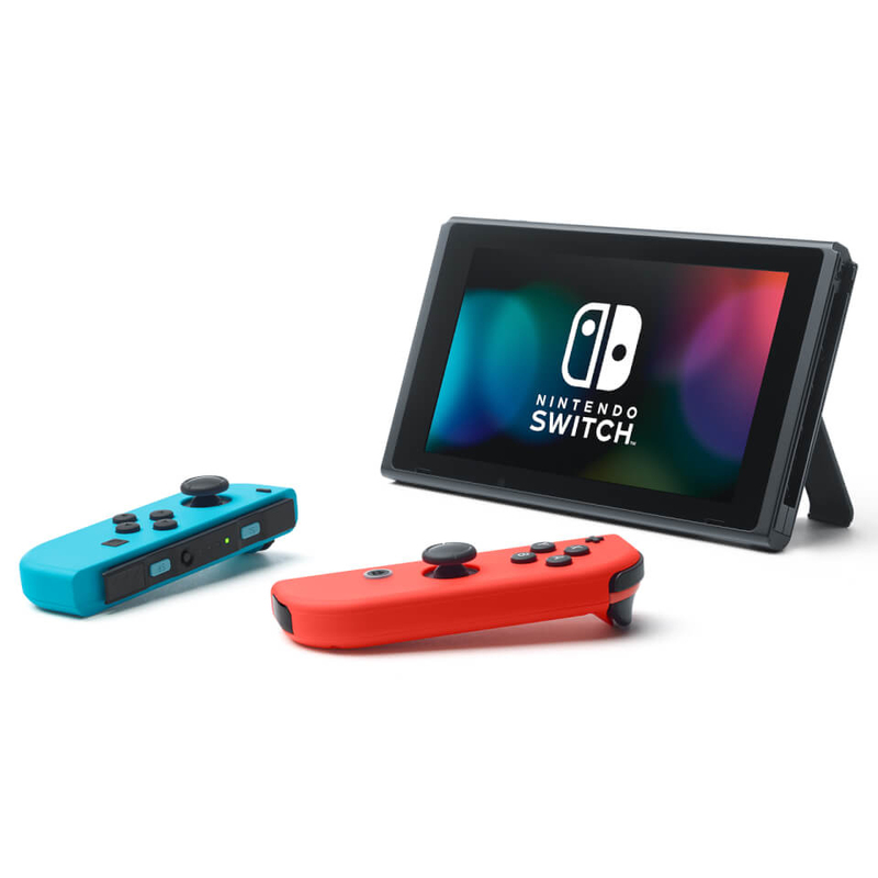 Nintendo Switch V2 Console with Neon Joy-Con + Mario Kart 8 Deluxe