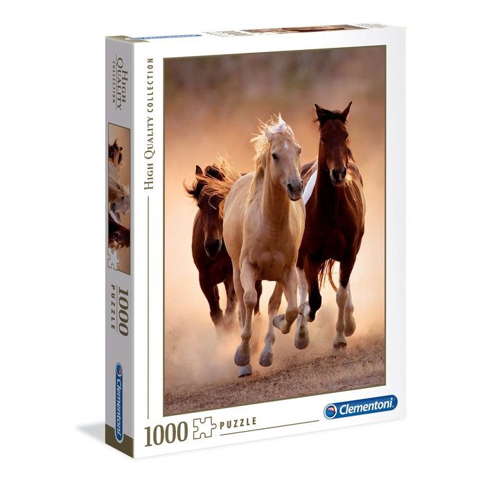 Clementoni Running Horses Jigsaw Puzzle - 1000 pieces