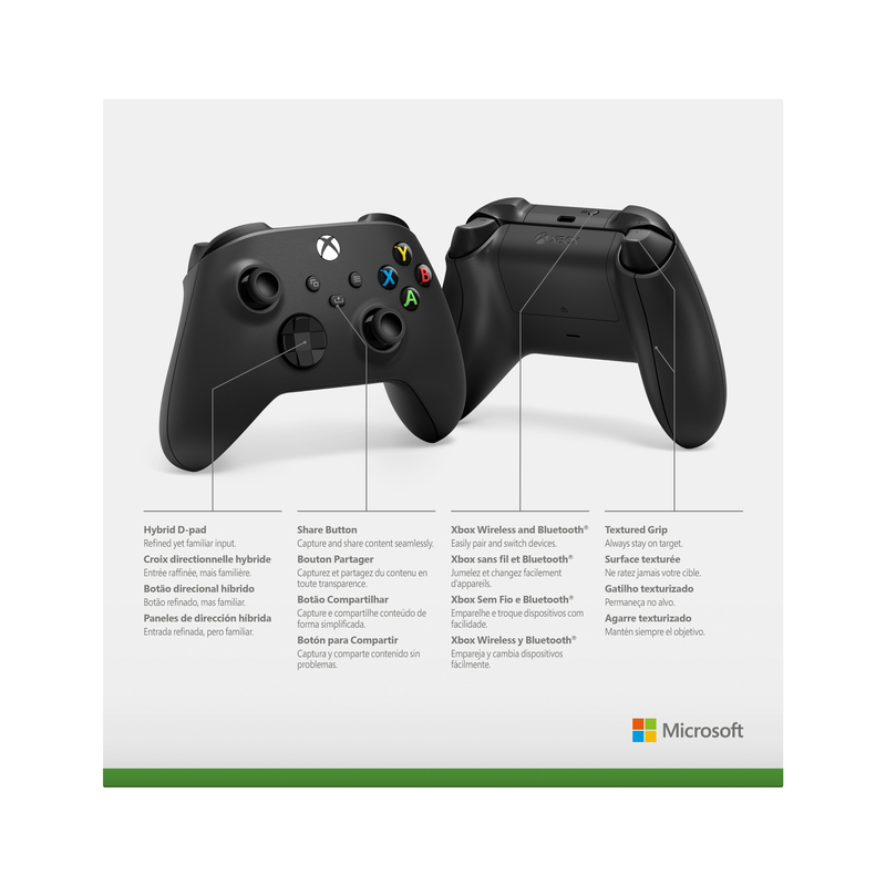 Microsoft Wireless Controller Carbon Black For Xbox Series