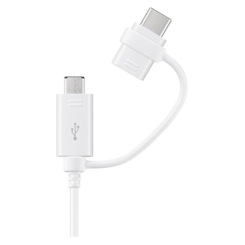Samsung Micro USB & USB-C Combo Cable White