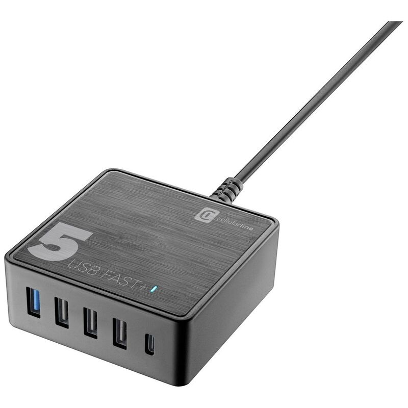 Cellular Line Multipower 5 Fast Plus USB Hub 60W