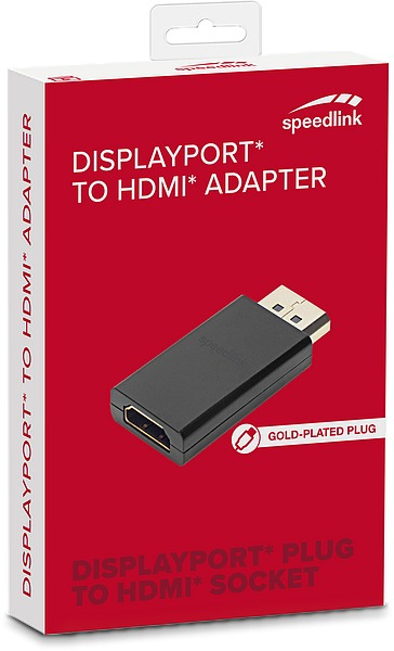 Speedlink Displayport To HDMI Adapter Black