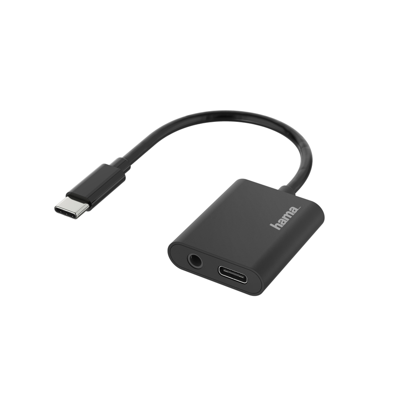 Hama Audio / Power Adapter 2 In 1 USB-C Plug - 3.5 Mm Jack / USB-C Socket Audio + Charging