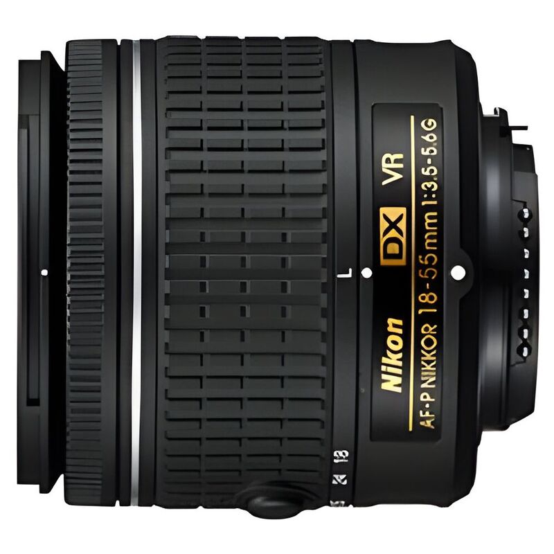 Nikon AF-P DX Nikkor 18-55mm F/3.5-5.6G VR Lens 18-55VR Camera Lens Black