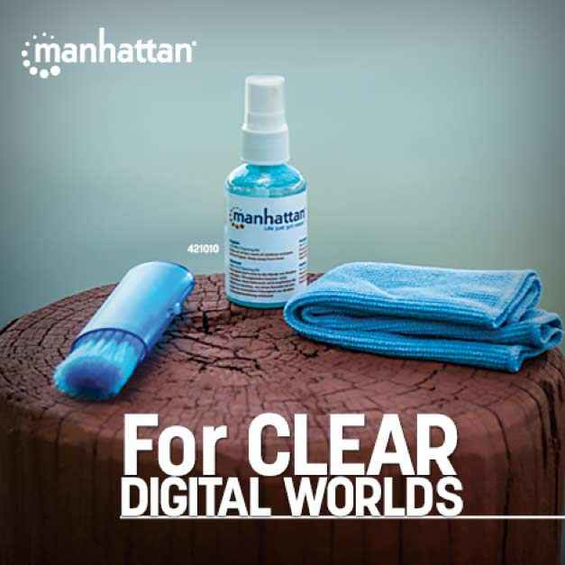 Manhattan 421010 LCD Mini Alcoholfree Cleaning Kit
