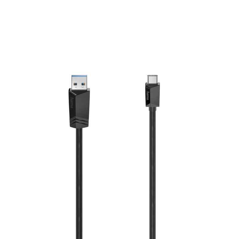 Hama Cable USB-C To USB-A Plug USB 3.2 Gen 1 5 Gbit/S 1.50m - Black
