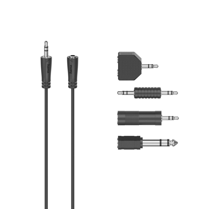 Hama Audio Jack Connection Kit 2.5m - Black