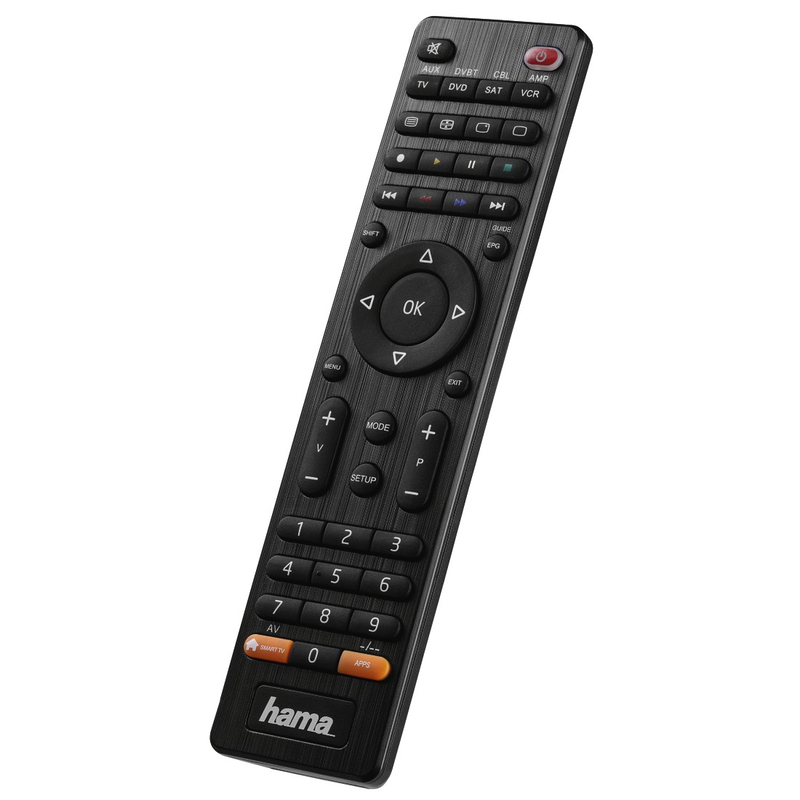 Hama 8-In-1 Universal Remote Control - Black