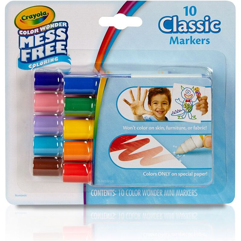 Crayola 10 Mini Color Wonder Markers