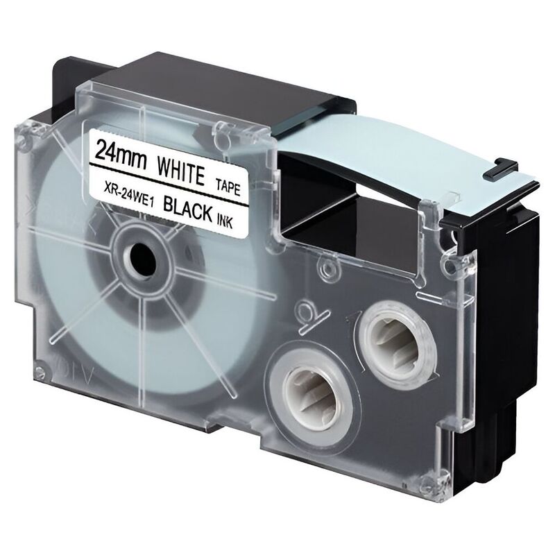 Casio Label Tape XR-24WE1- 24mm Black/White