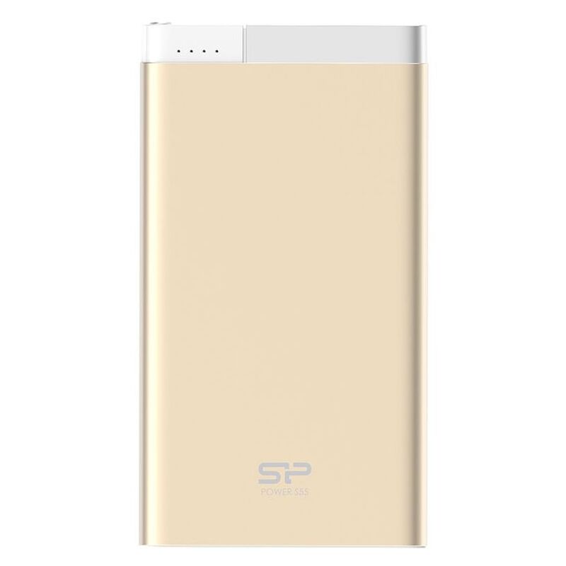 Silicon Power S55 5000mAh Power Bank Champagne With Lightning/Micro-USB Connector