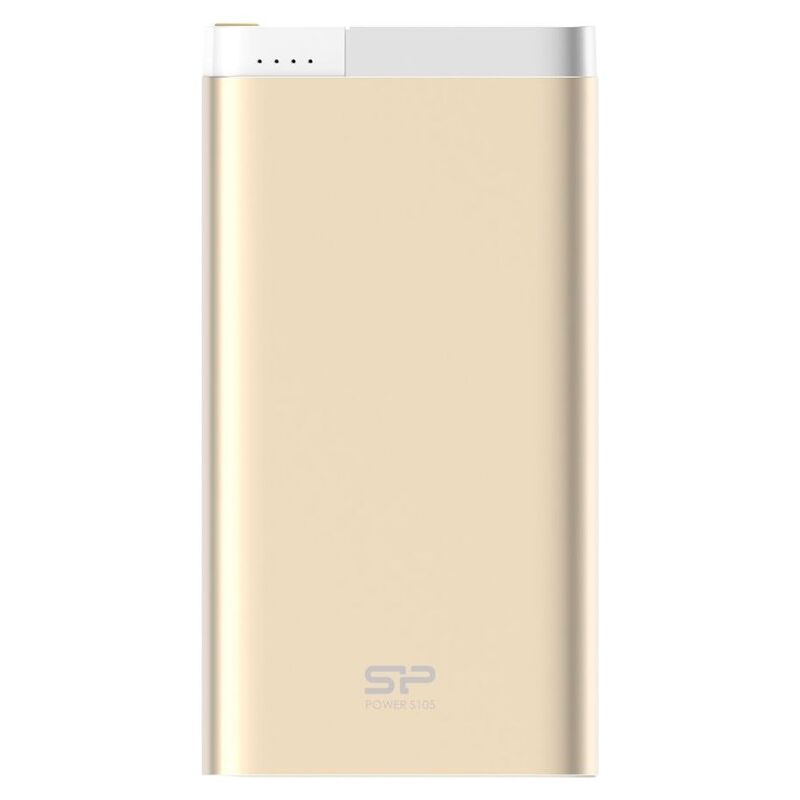 Silicon Power S105 10000mAh Power Bank Champagne With Lightning/Micro-USB Connector