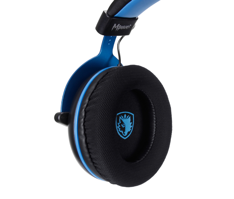 Sades M-Power Gaming Headset For PS4/Xbox/Switch/PC - Blue