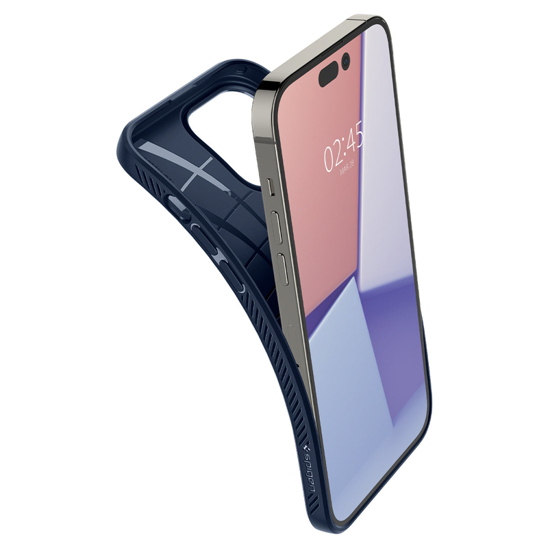 Spigen Liquid Air Case For iPhone 14 Pro Max - Navy Blue