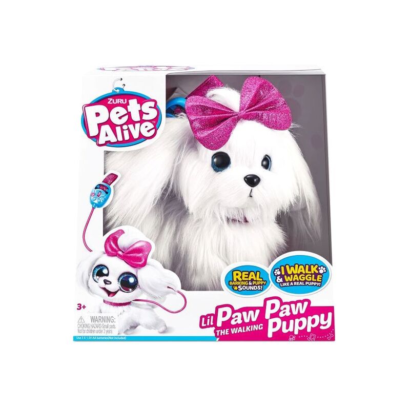 Zuru Pets Alive Paw Paw The Interactive Walking Puppy Toy