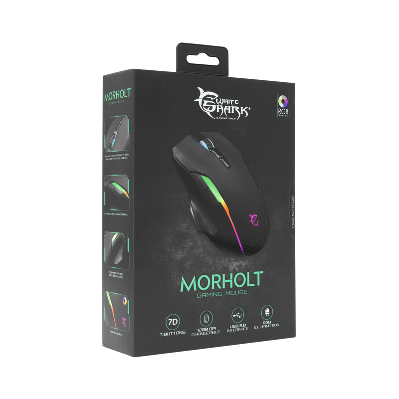 White Shark Gaming Mouse GM-9009 Morholt - Black