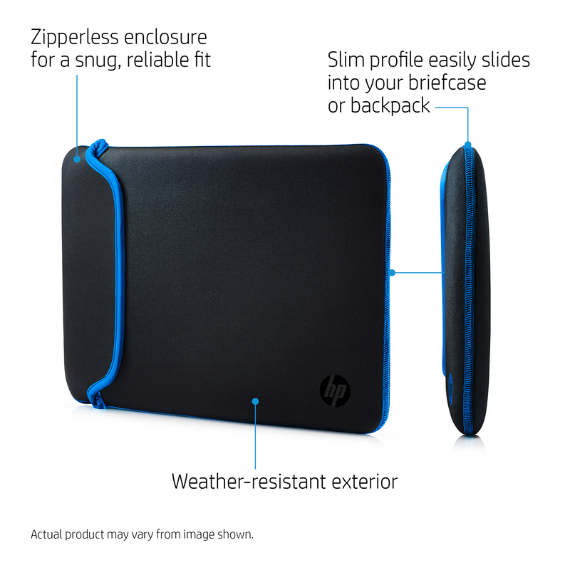 HP V5C27Aa Laptop Reversible Sleeve 14 Inch - Black & Blue