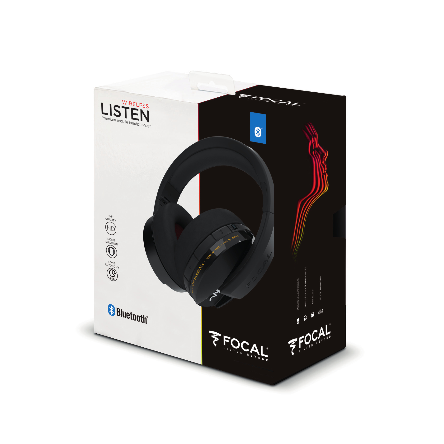 Focal Listen Black Wireless On-Ear Headphones