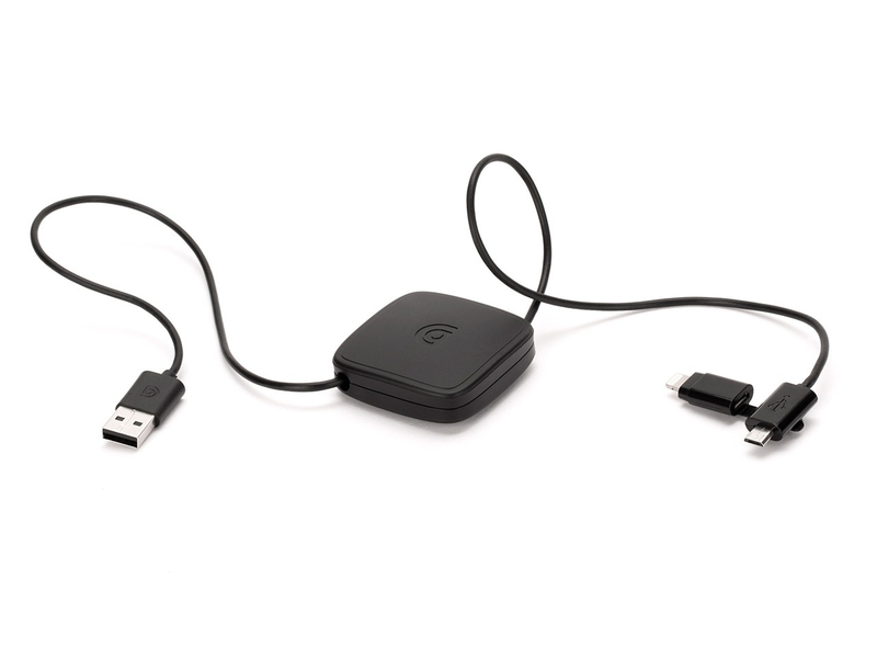 Griffin Charge/Sync Lightning/Micro-USB Retractable Cable