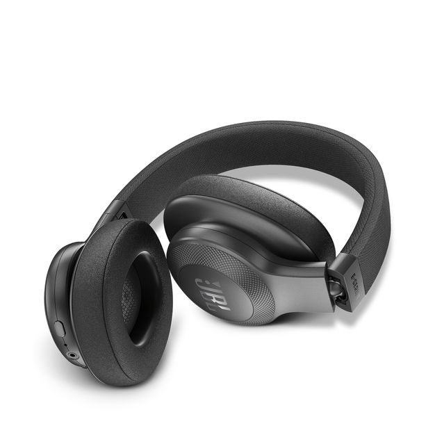 سماعات رأس جيه بي إل E55، فوق الأذن، بتقنية البلوتوث، لون أسود