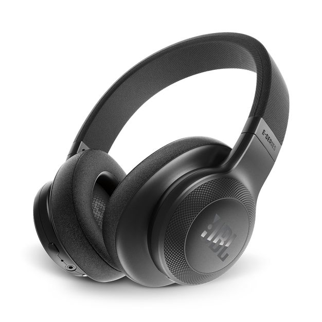 سماعات رأس جيه بي إل E55، فوق الأذن، بتقنية البلوتوث، لون أسود
