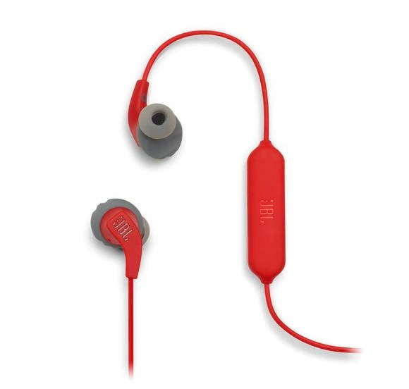 سماعات داخلية رياضية باللون الأحمر من (جي بي أل)