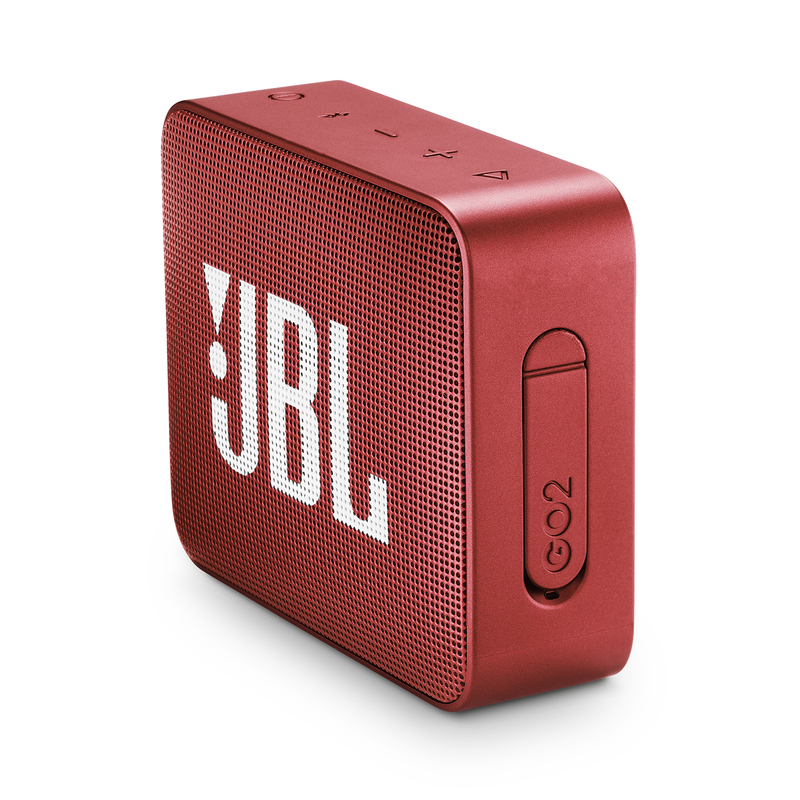 مكبر الصوت المحمول الذي يعمل بالبلوتوث من جي بي إل جو 2- أحمر اللون.