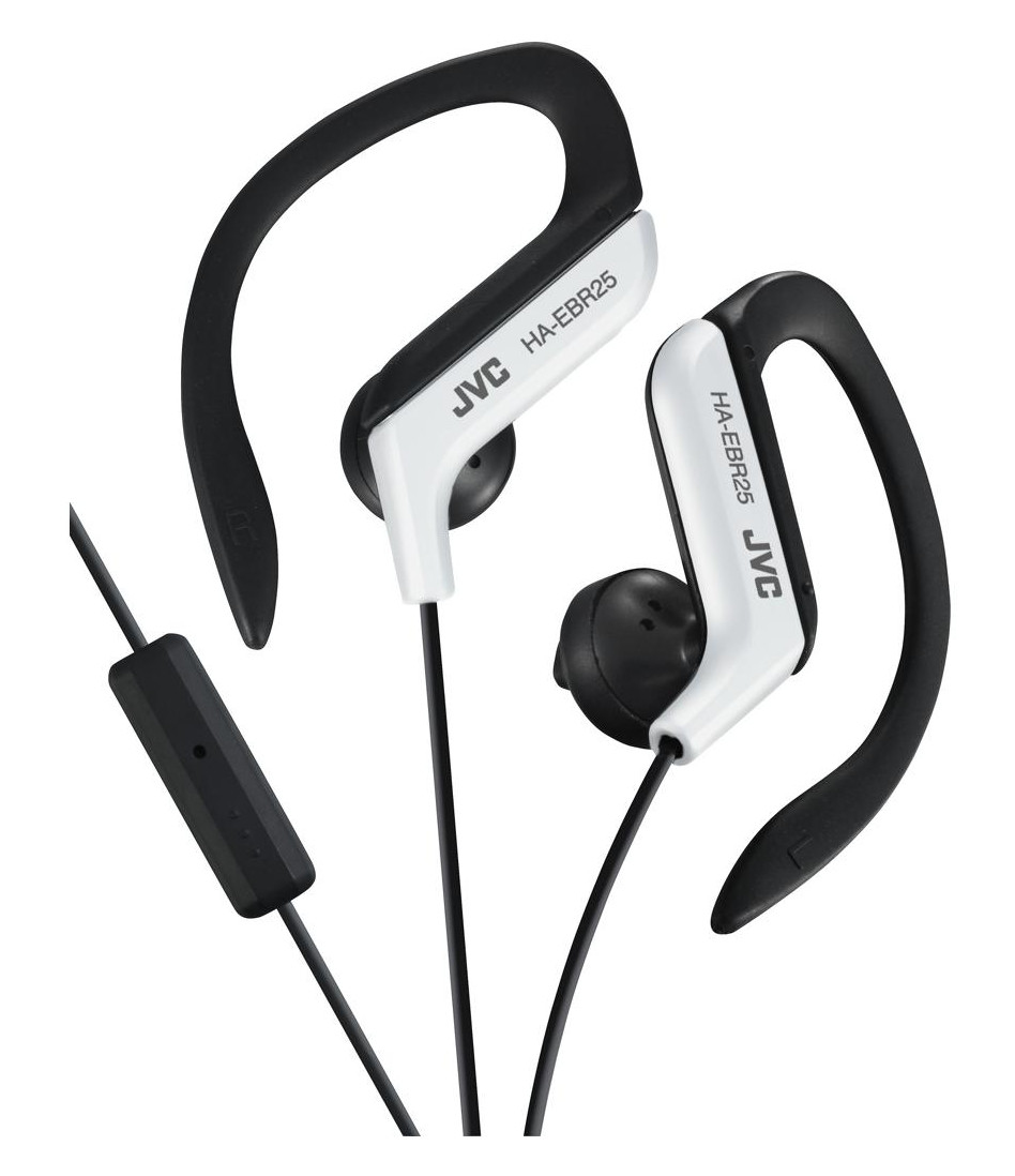 JVC EBR25 White Sports Clip In-Ear Earphones