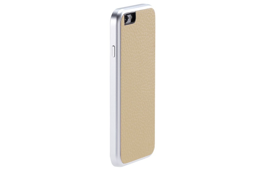 Just Mobile Aluframe Leather Case Beige iPhone 6