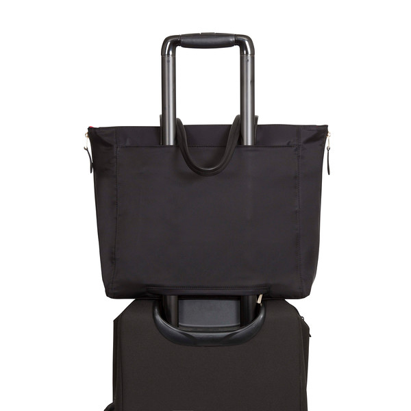Knomo Mayfair Grosvenor Place Expandable Tote Black fits Laptop up to 15 Inch