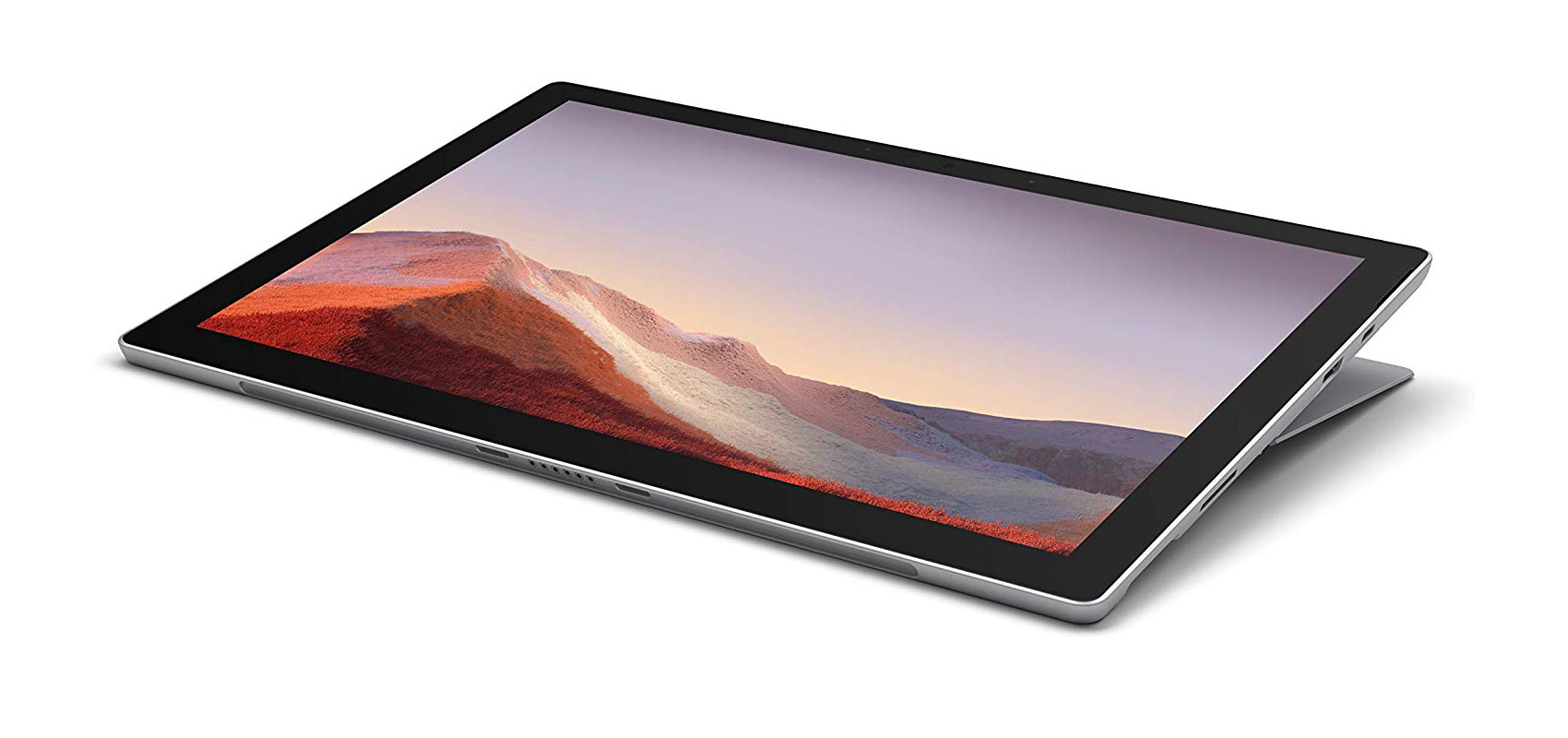 جهاز Microsoft Surface Pro 7 بالمعالج i5-1035G4/ ذاكرة الوصول العشوائي 8 جيجابايت/محرك أقراص صلبة من النوع SSD سعة 256 جيجابايت/بلاتيني + غطاء أسود
