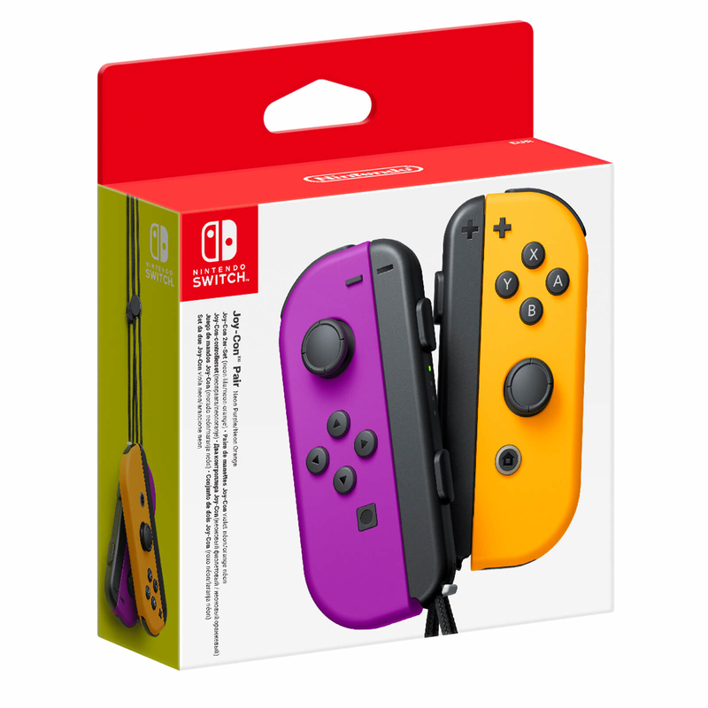 Nintendo Joy-Con Controller Neon Purple/Orange for Nintendo Switch