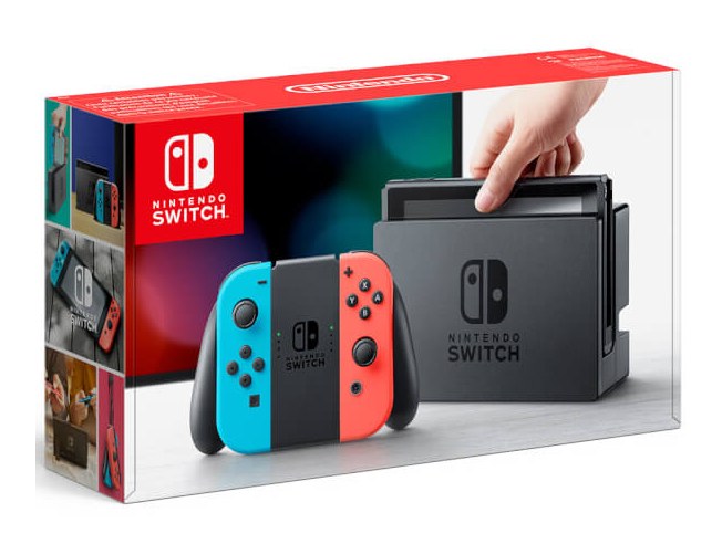 Nintendo Switch 32GB Console with Neon Joy-Con Controller + Pro Controller