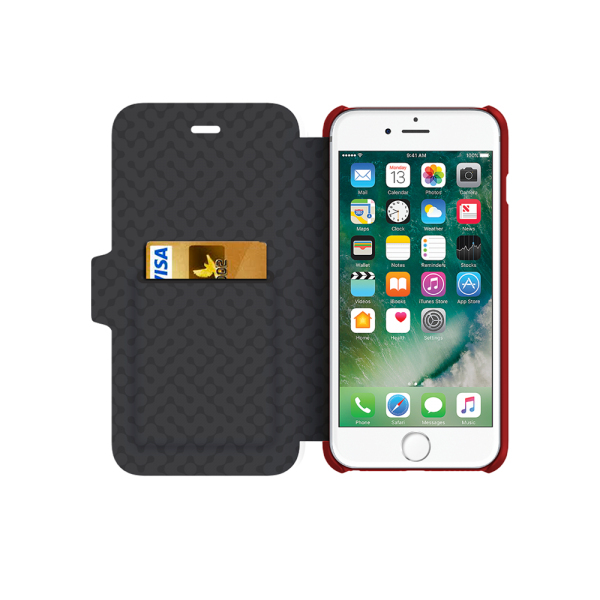 Odoyo Kick Folio Case Cherry Red for iPhone 8/7