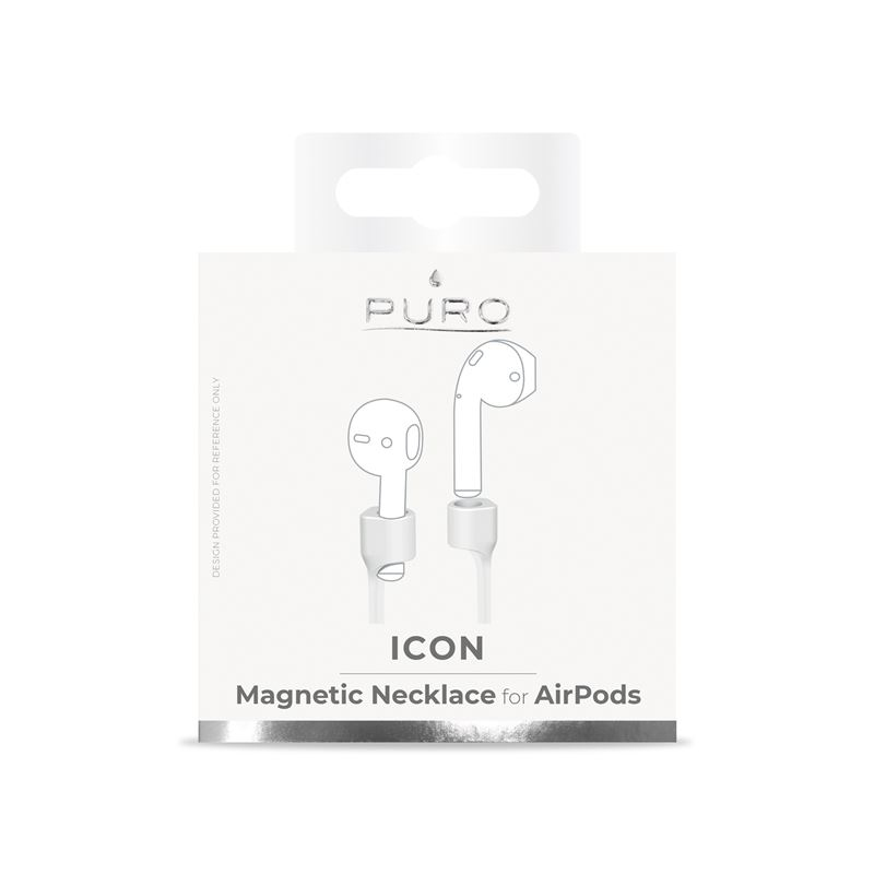 Puro Silicon Magnet Lace White for AirPods