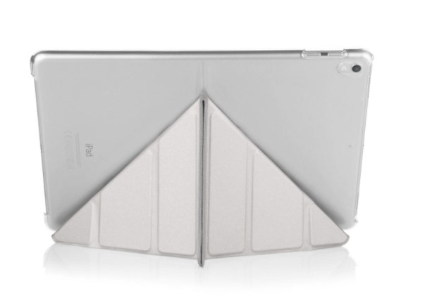 Pipetto Origami Case Silver & Clear for iPad 10.5 Inch