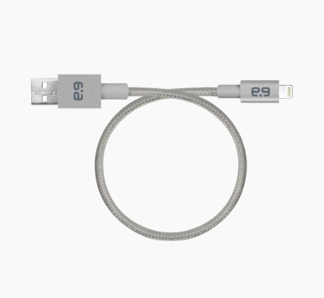 Puregear Metallic Lightning Cable Slate Grey 6.9 Inch