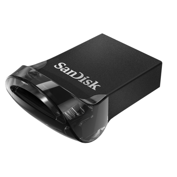 SanDisk Ultra Fit 256GB USB Type-A 3.0 (3.1 Gen 1) Flash Drive Black