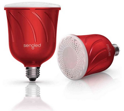 Sengled Pulse Dimmable Led Blub with Bt Speaker Candy Apple Pair