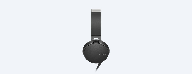 Sony MDR-XB550AP Extra Bass Headphones With Mic For Calls Black