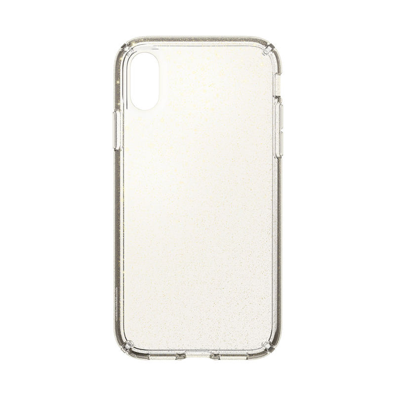 Speck Presidio Clear + Glitter Case Clear with Gold Glitter/Clear for iPhone XR
