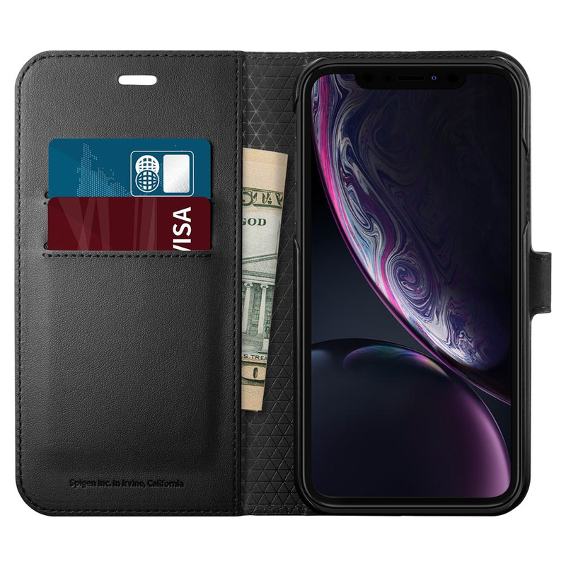 Spigen Wallet S Black Case for iPhone XR