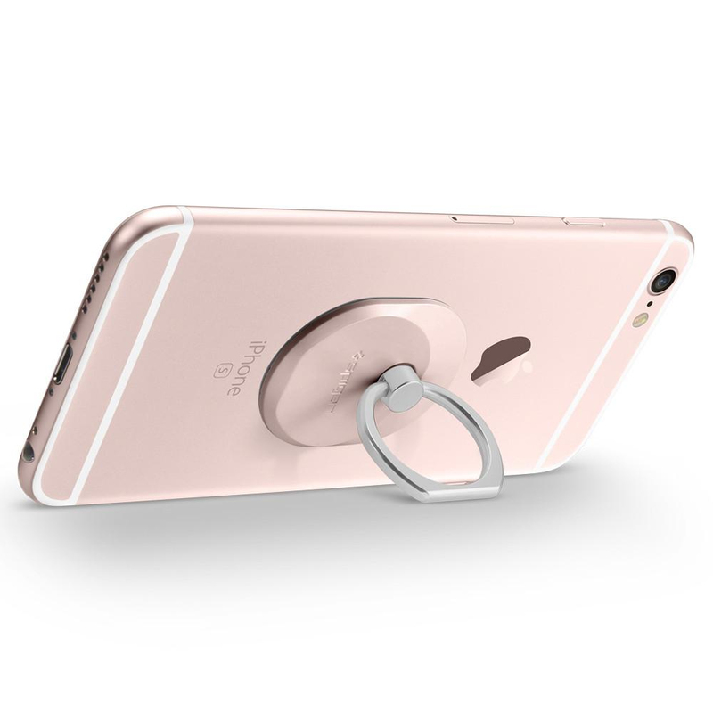 حمالة هاتف أنيقة بحلقة باللون الذهبي الوردي للهواتف الذكية من سبايجن