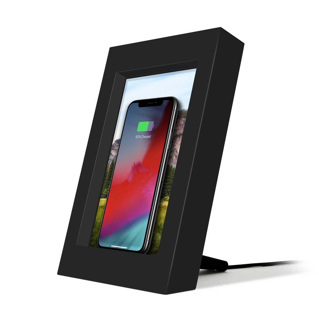 TwelveSouth PowerPic Picture Frame Wireless Qi Charger Black