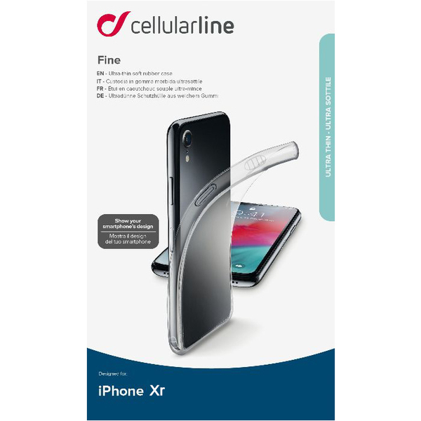 CellularLine Fine Back Case Transparent for iPhone XR